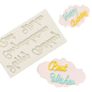Wishes Biscuit Mould Cake Decorating Tool Pastry Making Letters Silicone Mold