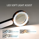 30X LED Magnifying Glass Handheld Lighted Magnifier Glass Lens Jewelry Magn