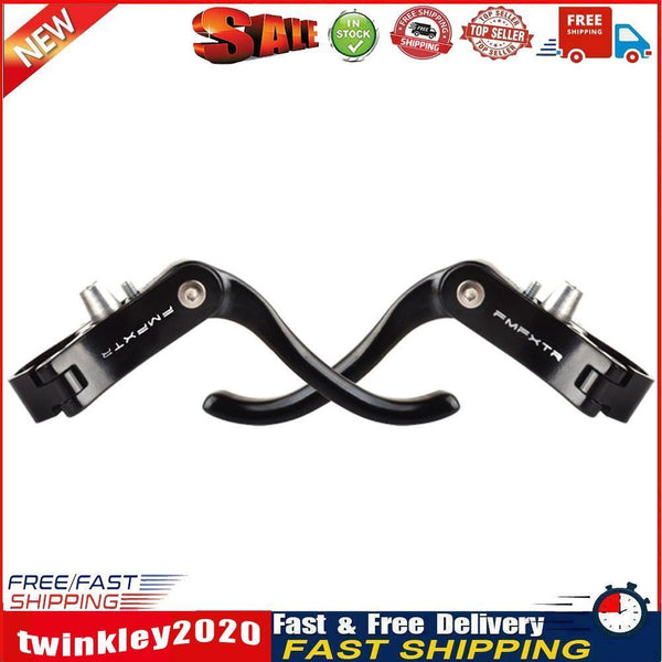1 Pair 22.2mm Bicycle Brake Clutch Lever Cycling Bike Brake Handle (Black) Newly
