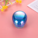 Hair Brush Egg Round Portable Hair Brushes Salon Detangling Comb (Blue) Newly