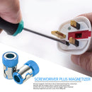2pcs 6.35mm Shank Drill Bit 1/4 inch Screwdriver Bit Magnetic Rings Blue