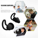 Silicone Ear Plugs Sound Insulation Anti Noise Sleeping Earplugs (Black) Newly