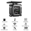 Solar LCD Motorcycle TPMS External Sensor Tire Pressure Monitoring Alarm System