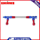 tuankay Stainless Steel Braided 8An Dual Feed Fuel Line Kit for Holley 4