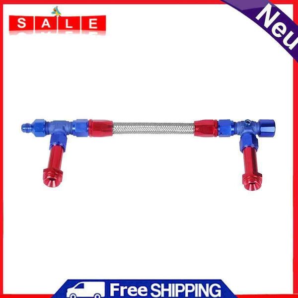 tuankay Stainless Steel Braided 8An Dual Feed Fuel Line Kit for Holley 4