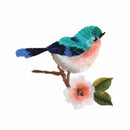 Beautiful Flower Craft Sewing Embroidered Applique Patch Sew/Iron on Birds