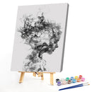 Oil Paint by Numbers Smog Girl Canvas Artwork Living Room Picture Art Decoration