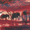 DIY-5D Diamond Painting Animal Worlds Cross Stitch Kits Embroidery Round Diamonds W