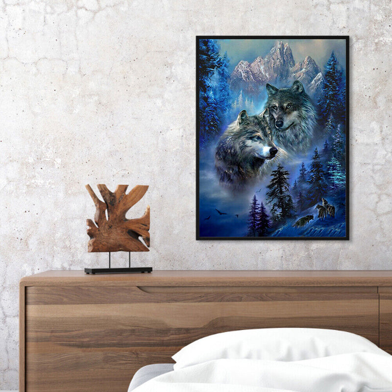 Canvas Paint By Numbers Wild Animals Oil Hand Painted Drawing Home Decorati