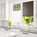 Self-Adhesive Pleated Blinds Half Blackout Window Curtain for Living Room Coffee