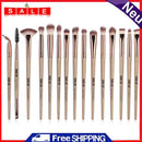 Basic Makeup Brush Set - Includes Eyeshadow Eyeliner Eyelash Brush Lip Brush