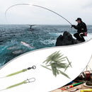 Terminal Carp Fishing Rubber Anti Wrap Pin Tail Rubber Tubes Fishing Accessories