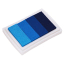 4 Colors Gradient Inkpad DIY Stamp Colored Ink Pad Printing Stationery(1) Newly