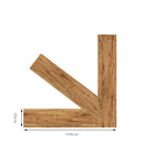 100x20cm Wood Grain Texture PVC Wallpaper Stickers Set DIY Living Room Ornament