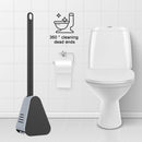 Golf Toilet Brush with Holder - Flexible Scrubbing Toilet Brush with Long Handle