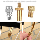 Bike Bicycle Presta to Schrader Valve Adapters+ Presta Valve Extension Newly