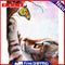 Frameless Oil Paint By Numbers DIY Cat Butterfly Picture Craft Kit for Home