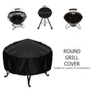 Round BBQ Grill Cover, Waterproof Barbecue Oven Protector (86 X 36cm) Newly