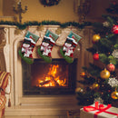 Christmas Stockings Gifts Bag Big Plush Socks Bags Xmas Socks (Snowman) Newly