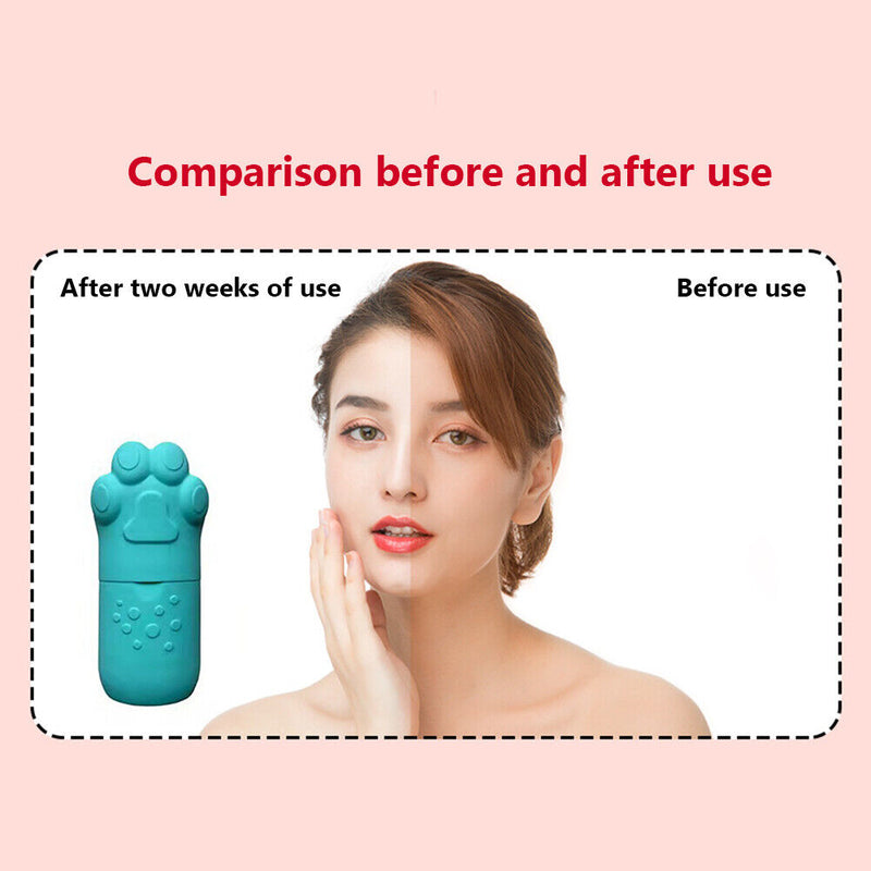 Facial Beauty Lifting Ice Cube Tray Face Massager Roller Mold (Light Green)