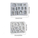 Crafts DIY Crystal Earring Mould Silicone Mold Jewelry Making Tools Irregular