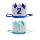 Props Elastic Baby Birthday Hat Crown Hair Band Floral Headwear Party Headdress