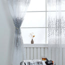 Leaf Print Semi-shading Tulle Curtains Living Room Bedroom Window Screen Drap