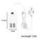 1.5m Cable Multi 6-Ports Portable Socket Power Supply Adapter USB Phone Charger