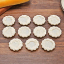 12 Zodiac Round Mooncake Mold Set Hand-Press Pastry Cookie Bake Tools Decor