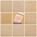 Stamp Geometric patterns Painting template Scrapbooking Layering Stencils