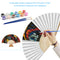 Butterfly Folding Fans DIY Painting By Numbers Fans Art Home Decor for Gifts