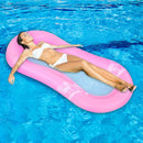 PVC Inflatable Pool Air Mattress Lounger Floating Water Hammock Bed (Pink) Newly
