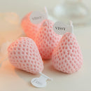 Strawberry Shaped Scented Candles Cake Decorations & Pleasant Scent (B) Newly