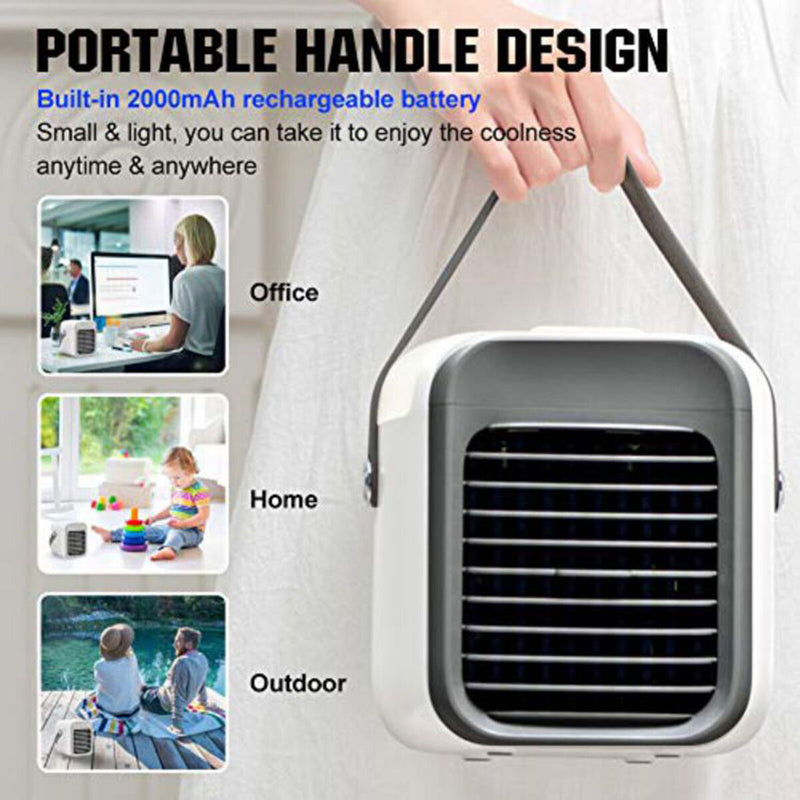 Personal Air Cooler Air Conditioner Desktop Cooling Fan Evaporative Humidifier