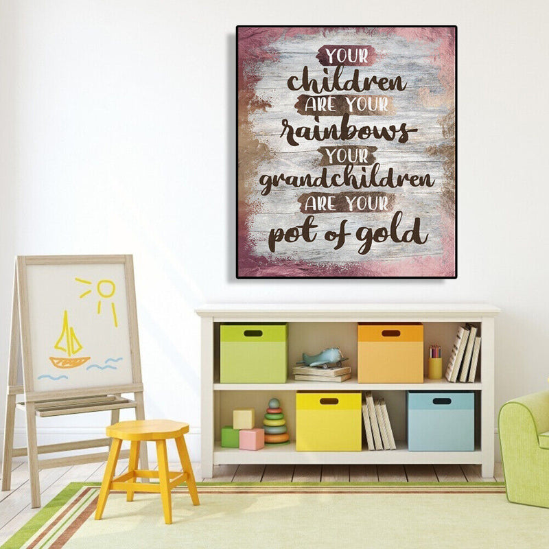 5D Diamond Painting Mosaic Cross Stitch Home Decor (LG025 Your Children)