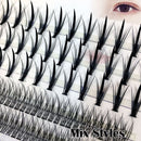 DIY Individual Eyelashes Thick Sandwich&Fish Tail Mix Styles False Eyelashes
