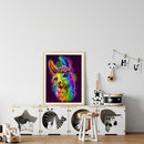 Diamond Painting Colorful Alpaca Full Round Drill Picture of Rhinestone Drawing