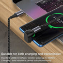 8K@60Hz 100W Fast Charging USB C to Type C USB 4.0 U-Shape 40Gbps Adapter