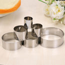 6pcs Stainless Steel Round Sugar Cutting Die Fondant Cake Mold Decor Tool