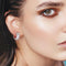 Zircon Ear Buckle Ear Piercing Double Rows Zircon Ear Stud Diamond Earrings