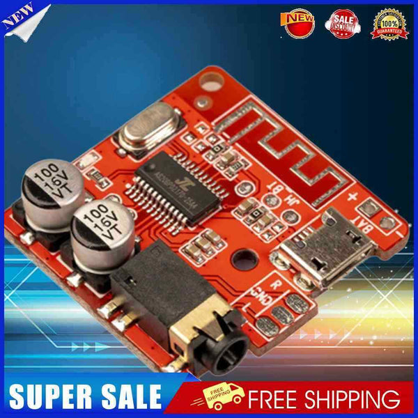 5pcs Bluetooth-compatible 5.0Audio Receiver Board MP3 Lossless Decoder(Red)