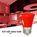 E27 3W LED Crown Energy Saving Light Bulbs Holiday Home Party Lamp (Red) Newly