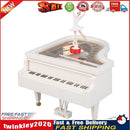 Romantic Piano Dancing Ballerina Music Box Clockwork Musical Boxes (White) Newly