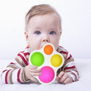 Baby Hand Holding Exercise Board Rattle Puzzle Colorful Development Board