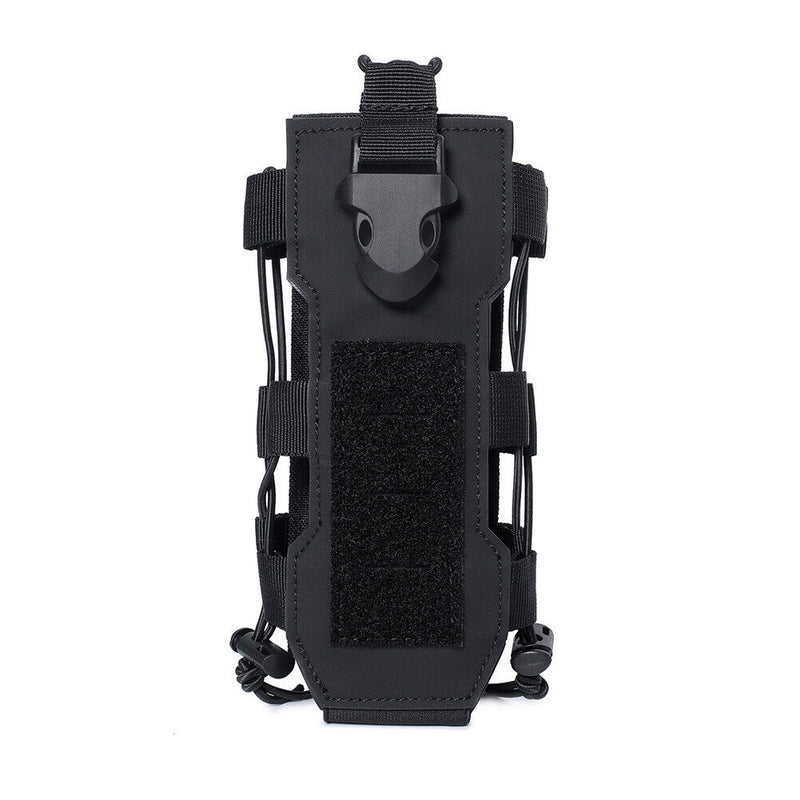 Molle Water Bottle Bag Travel Camping Hiking Kettle Holder Pouch (Black) Newly