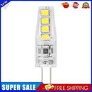 2W Silicone Corn Lamp G4 SMD2835 8 LED Chandelier Light Bulb (Cold White)