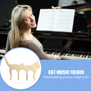 Music Score Holder Metal Cat Shaped Page Clamp Paper Book Note Document Folde
