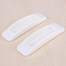 2pcs Self-adhesive Sliding Door Handles Interior Window Pull Knobs (White)