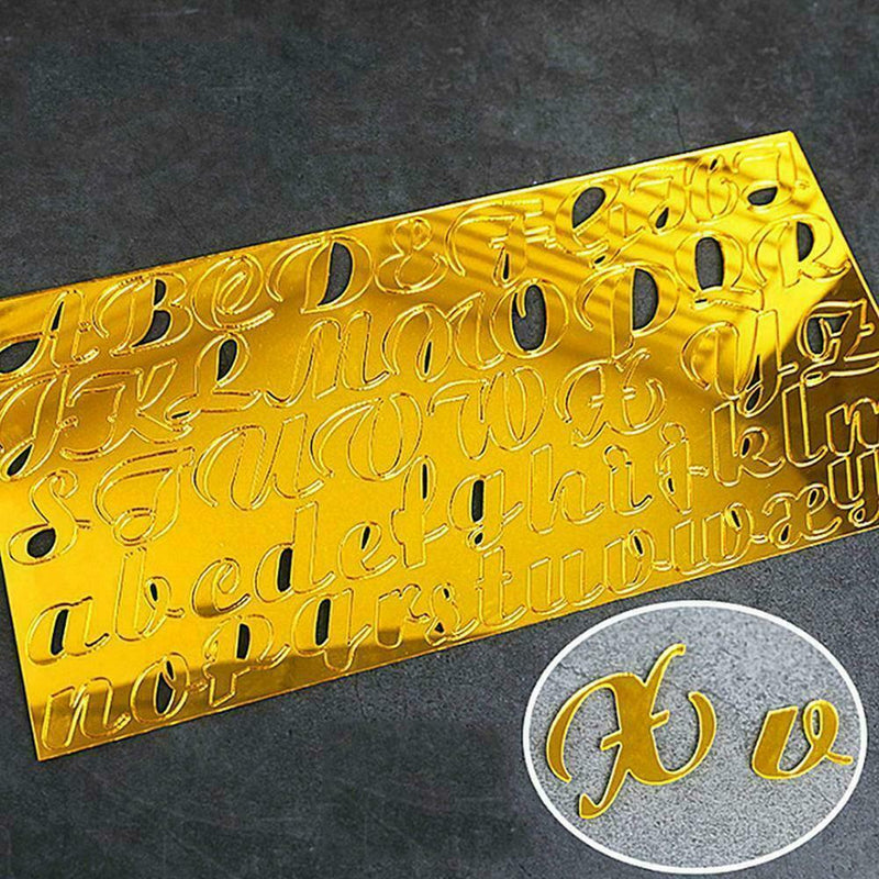 Acrylic Letter Alphabet Mold Press Cookie Cutter DIY Fondant Cake Stamp V2S9