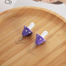 For Women Men Statement Mushroom Earrings Dangle Hook Earrings Mushroom Pendant
